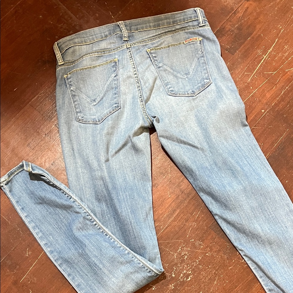 Hudson Jeans Women's Denim Blue Skinny Jeans - Picture 9 of 12